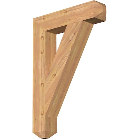 Ekena Millwork Traditional Craftsman Smooth Bracket, Western Red Cedar, 5 1/2"W x 28"D x 40"H BKT06X28X40TRA04SWR